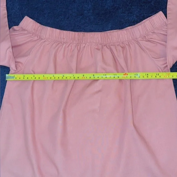 Ambiance Off-Shoulder Blush Top - Picture 6 of 10